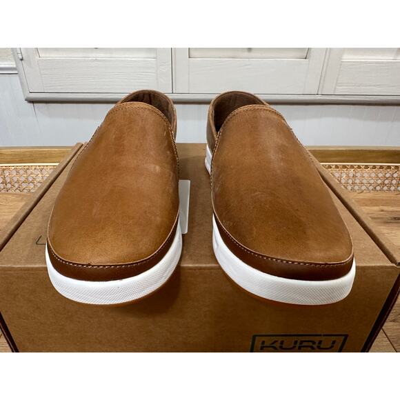 Kuru Women's Roam Atla Comfort Shoes Cognac Brown Leather Size 7.5 US 38 EU NIB - Picture 7 of 15